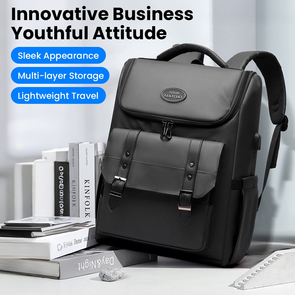 16inch Business Laptop Bag Waterproof Travel Backpack with USB Port ...