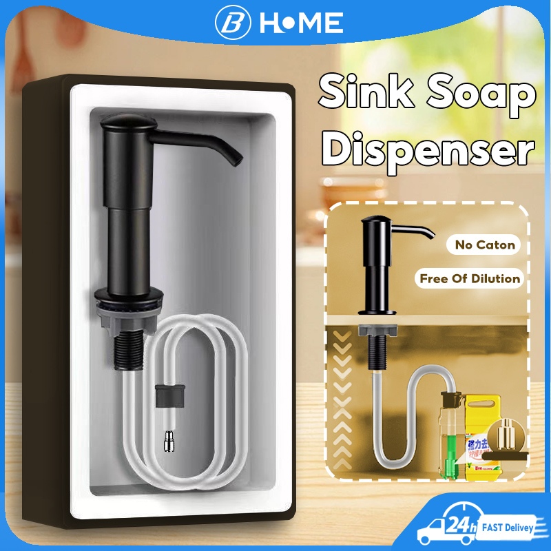 Kitchen Sink Soap Dispenser Dishwashing Liquid Press Pump Detergent ...