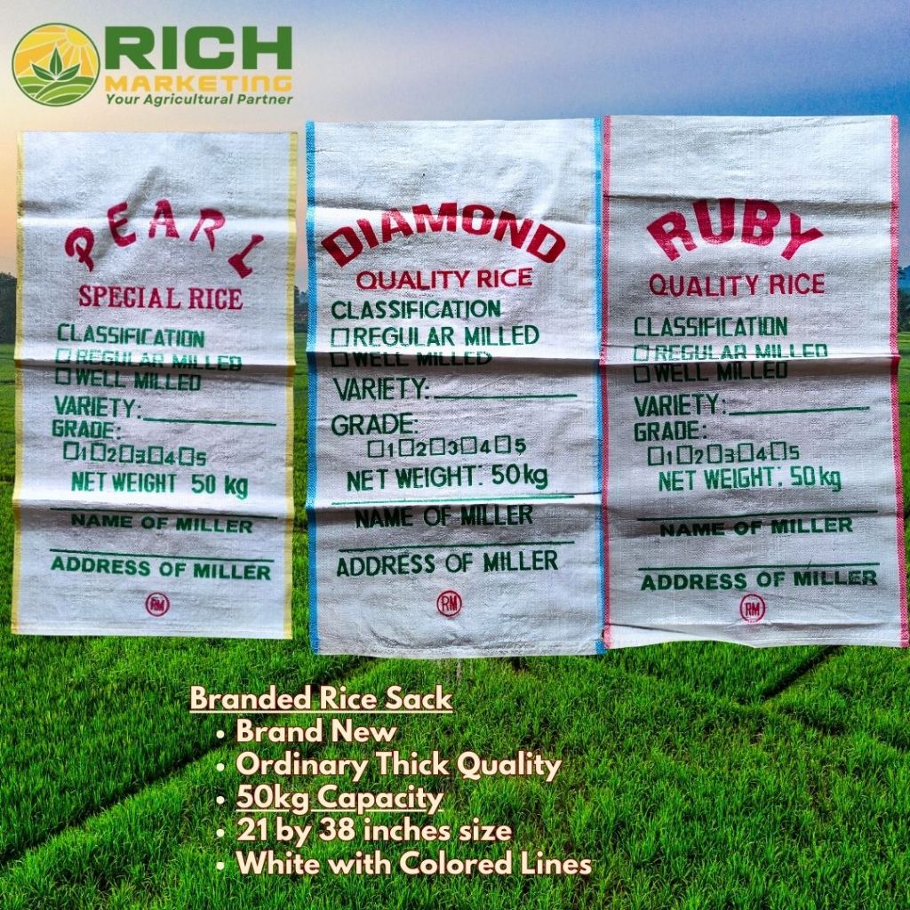 Branded Rice Sacks 50kg (1 order is 10 pieces) | Shopee Philippines