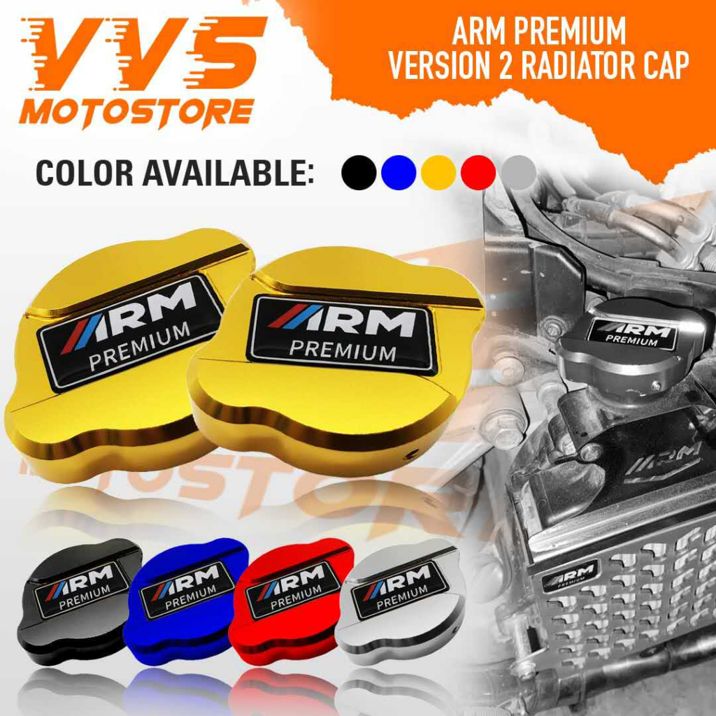Arm Radiator Cap Cover V2 Premium Design Aluminum Full CNC Universal ...
