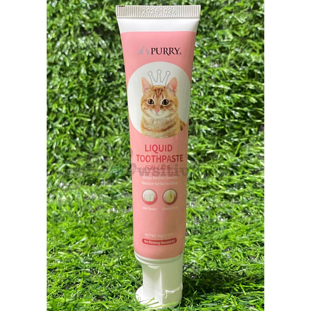 Purry Cat Liquid Toothpaste Milk Flavor 45g | Shopee Philippines