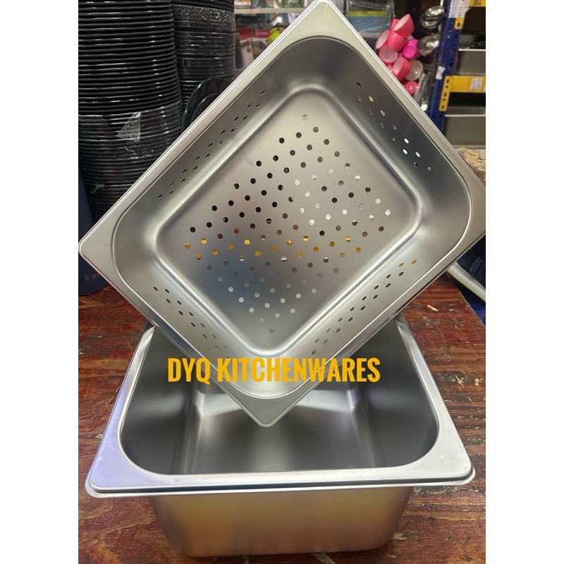 Perforated / Slotted Pan with Drip Pan | Shopee Philippines