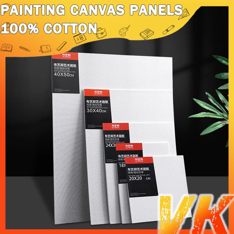 VK Painting Canvas Panels 100% Cotton Artist Canvas Boards for Painting ...