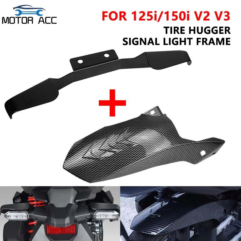 Honda Click Tire Hugger Carbon Mud Guard For Honda Click 125i 150i v3 ...