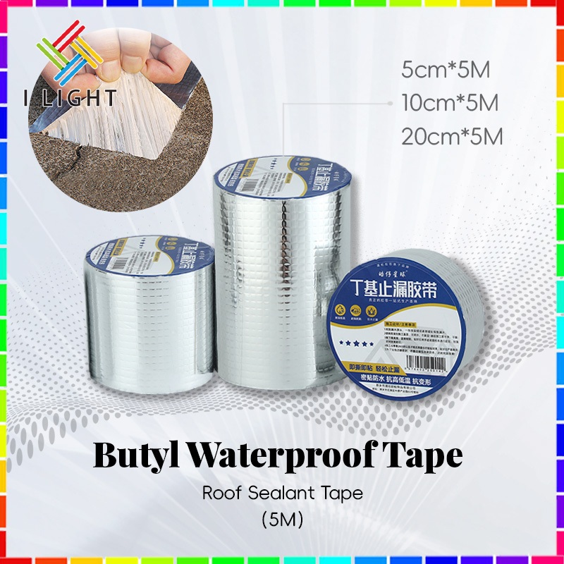（Fast&COD）Butyl Waterproof Tape Aluminum Foil Tape Roof Sealant Tape ...