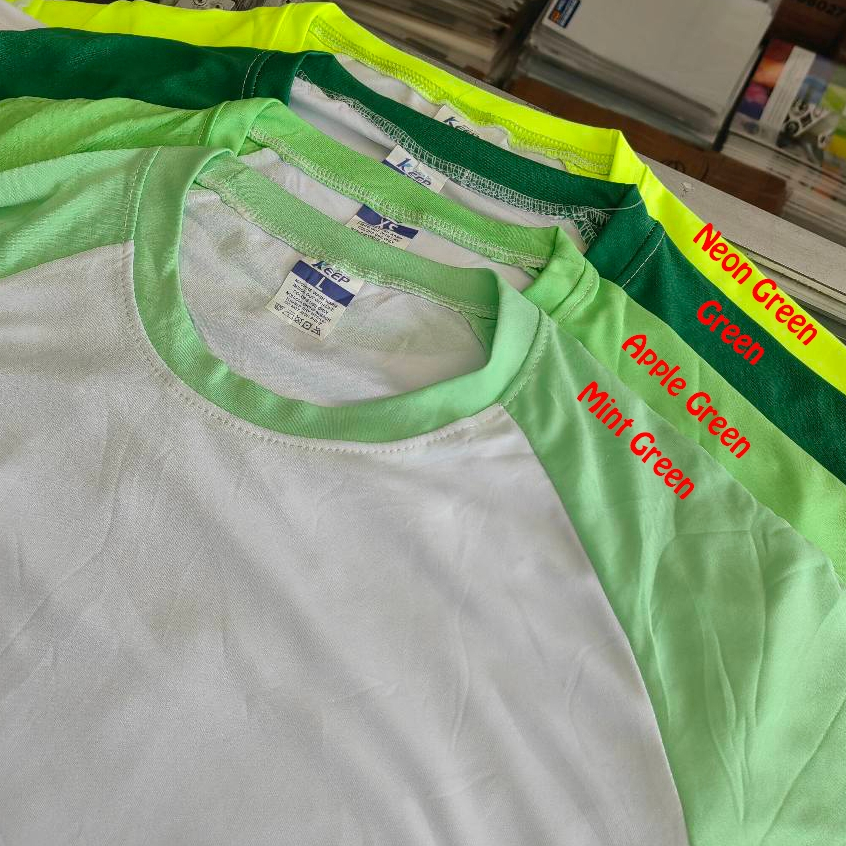 (RAGLAN)KEEP ACTIVE DRY Blank Raglan Plain White With Sleeve Color FOR ...