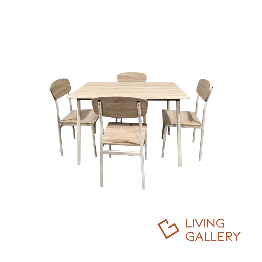 Living Gallery Dining Set 4-seater (Rectangular Table) NatureOak ...