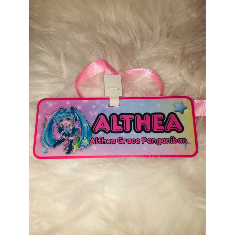 Customized PVC Name Tag for Kids 2.5 x 7 inches BACK TO SCHOOL | Shopee ...