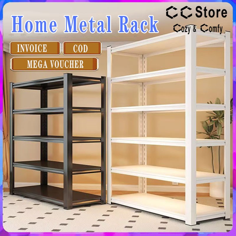 HOME RACK SHELF Metal Rack 6 Layer Steel Rack Heavy Duty Boltless Shelf ...