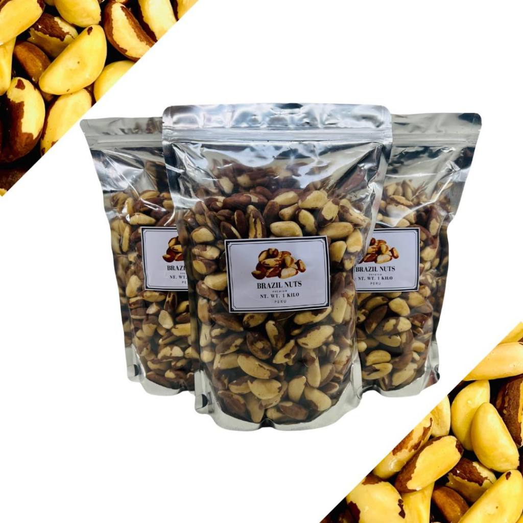 Raw Brazil Nuts 1 kilogram in Resealable Pouch-imported from Peru ...