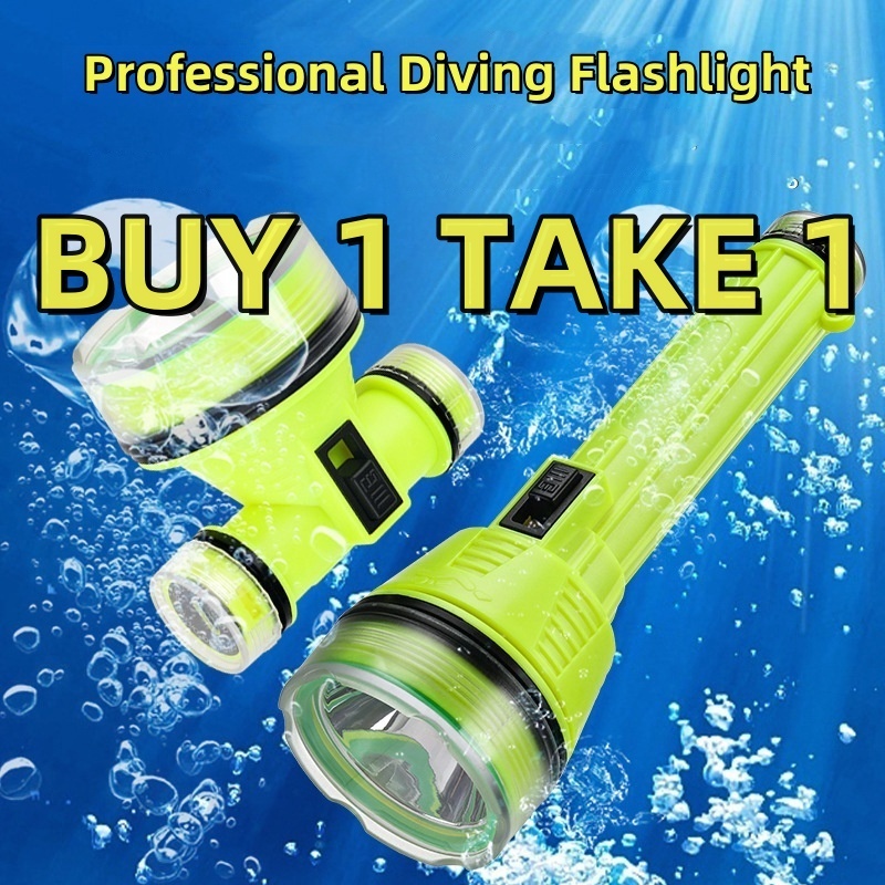 【Buy 1 Take 1】Diving Flashlight Headlight Professional Diving ...