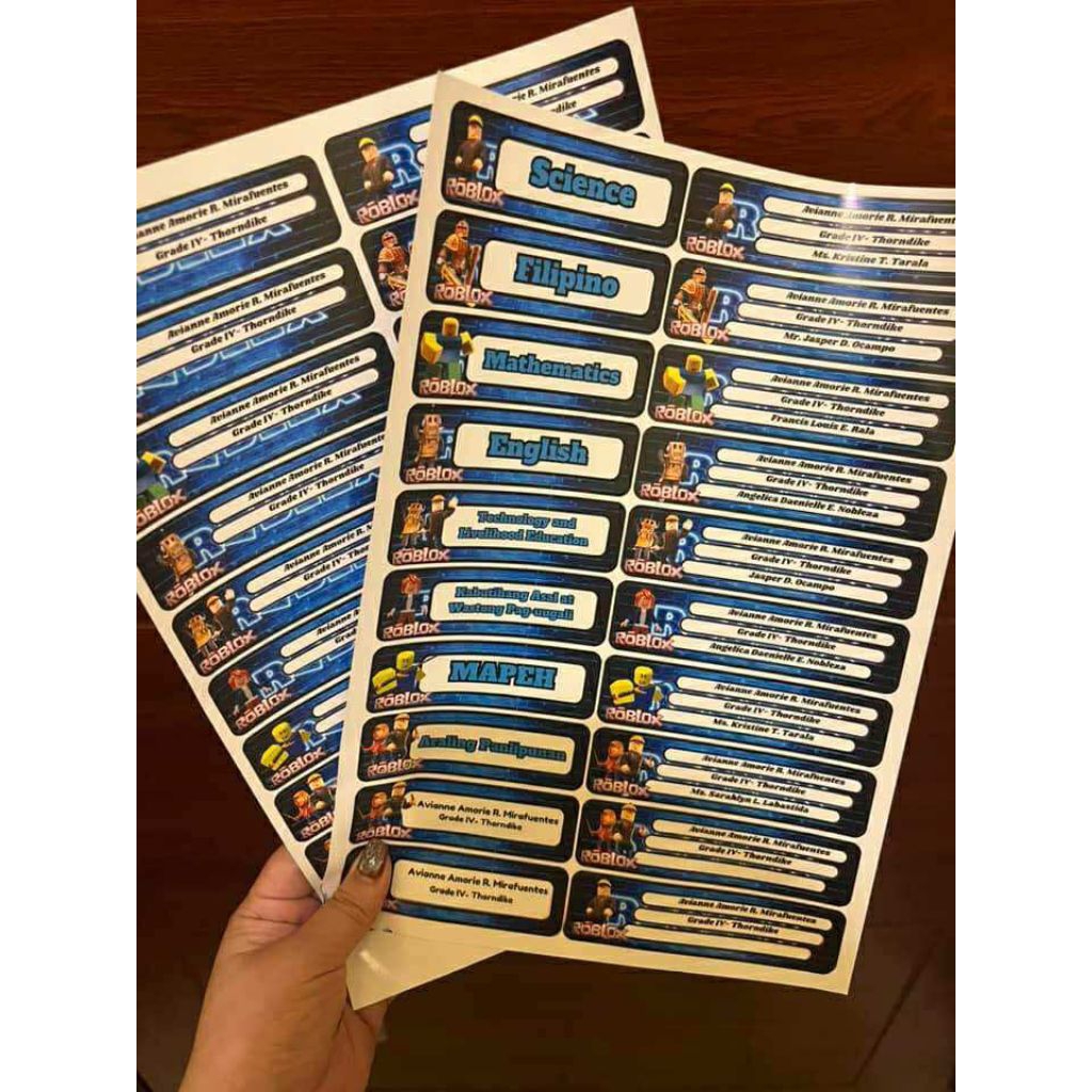 Personalized Subject Labels For School Notebook and Books - Back To ...