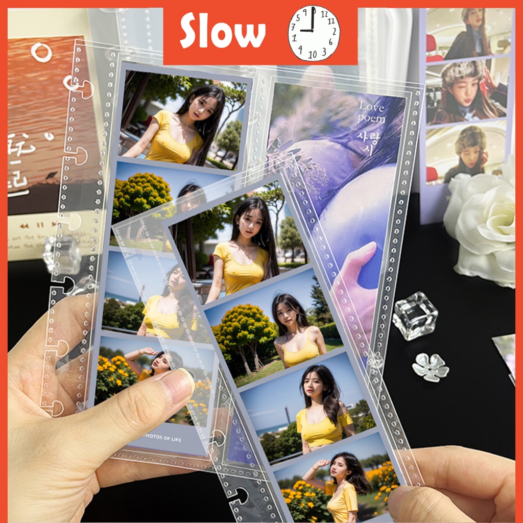 Photo strip Storage Album Photo Strip Album Idol Photo card Collection ...