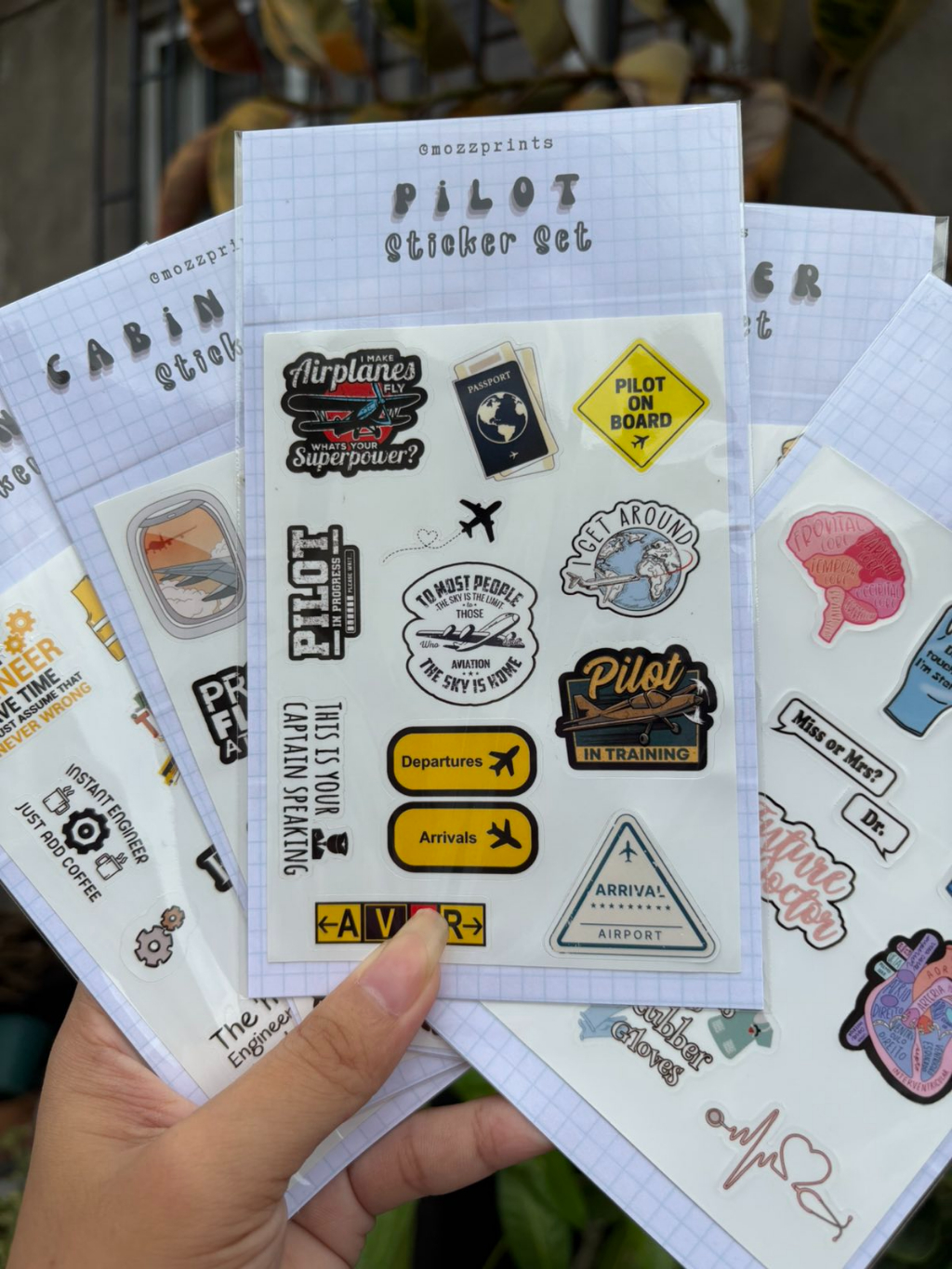 Cute Profession Sticker Set - Cabin Crew Edition | Future Cabin Crew ...
