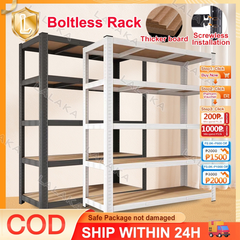 Boltless Steel Rack 6Layer Heavy Duty Metal Rack Organizer Steel Shelf ...