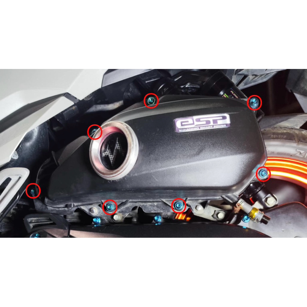 Gr5 Titanium Bolts for Honda Click Airbox (7pcs) | Shopee Philippines