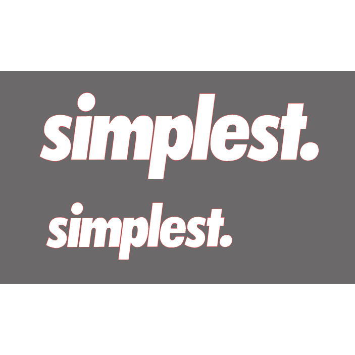 simplest sticker decal 2 sizes available 8 COLOR OPTION | Shopee ...