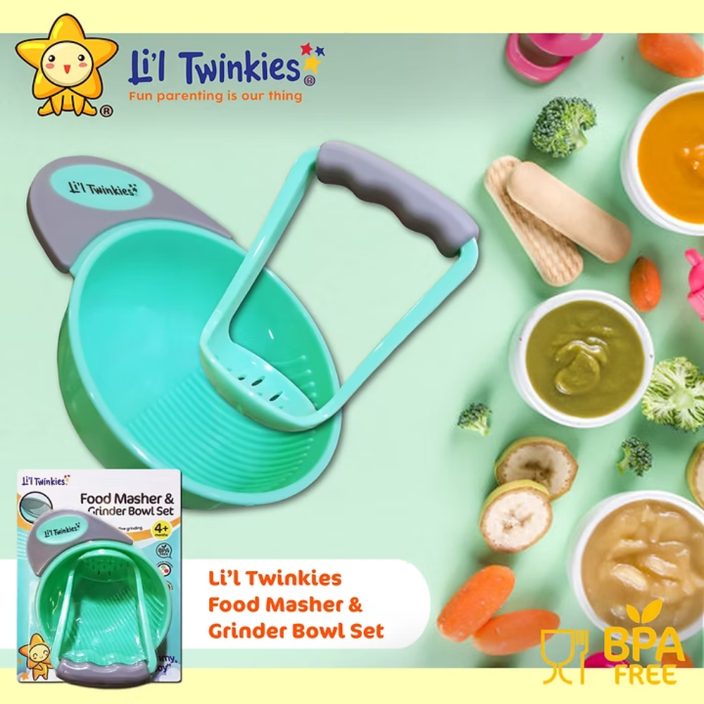 Momzilla - Li'l Twinkies - Food Masher & Grinder Bowl Set (BPA-Free ...