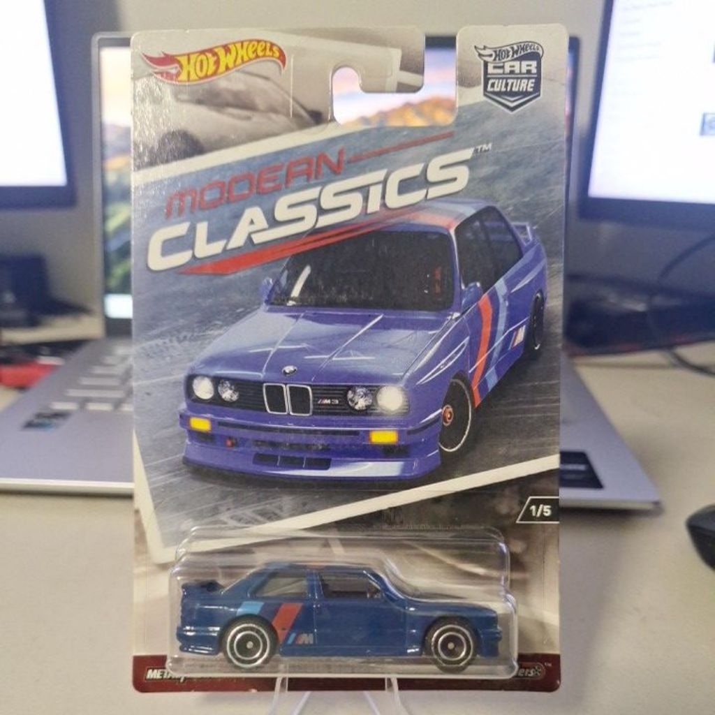 Hot Wheels BMW M3 1992 - Série Car Culture Modern Classics - Modèle Premium Loose Bleu - Neuf