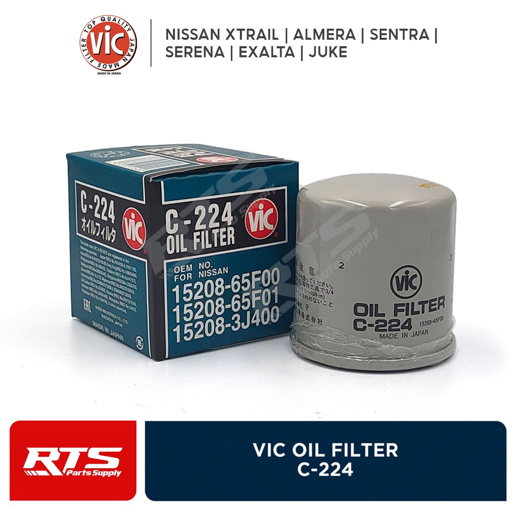 Vic Oil Filter Nissan Xtrail / Almera / Sentra / Juke / Serana / Exalta ...