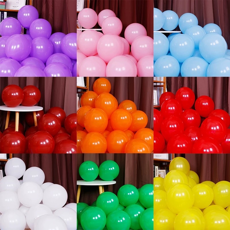 10 Inches 100PCS Standard Ordinary Balloons For Birthday Party ...