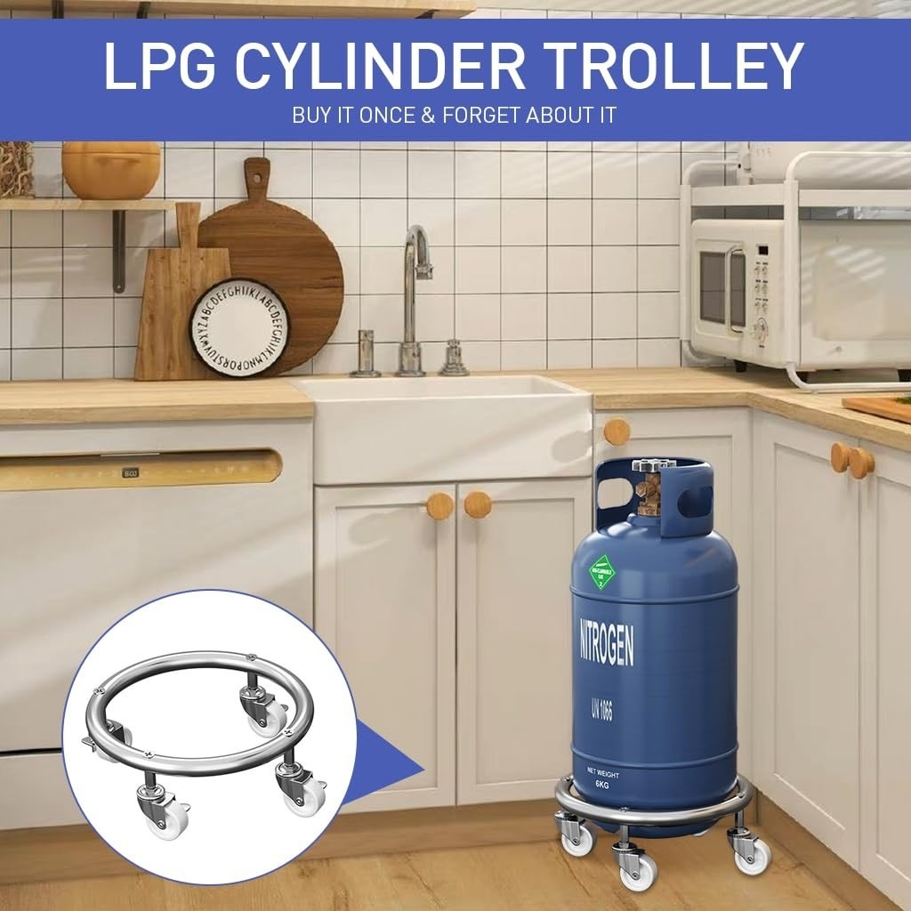 Gas Tank Rack lpg Tank Roller Stand landege Propane Cylinder Base Dolly ...