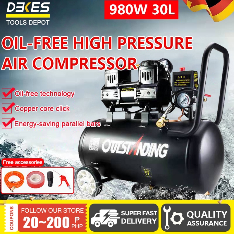 Air Tools Compressor Heavy duty Air compressor Steel Tank Silent Type ...