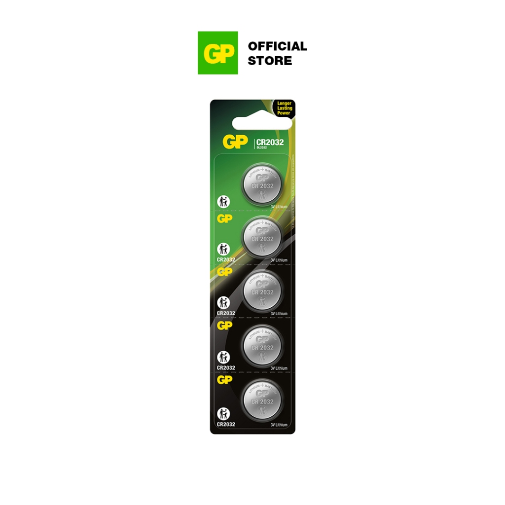 GP Lithium Coin Cells Battery CR2032 [Card of 5s] (5004LC AWI L14 ...