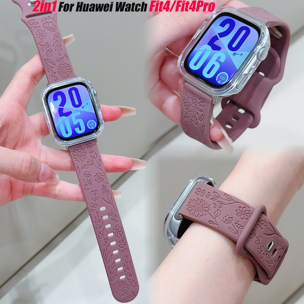 Sunflower engraving print Exquisite Soft Strap+PC Frame case For Huawei ...
