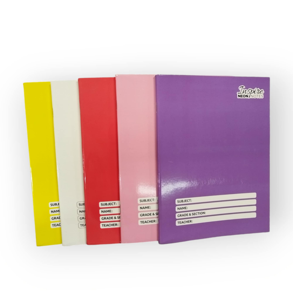 Inspire neon notebooks writing notebook 10pcs per ream | Shopee Philippines