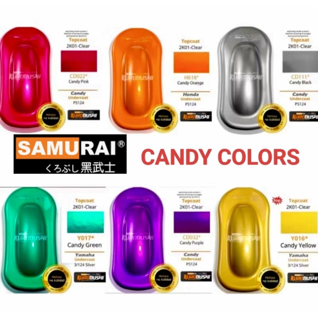 Samurai Paint CANDY COLORS | Shopee Philippines
