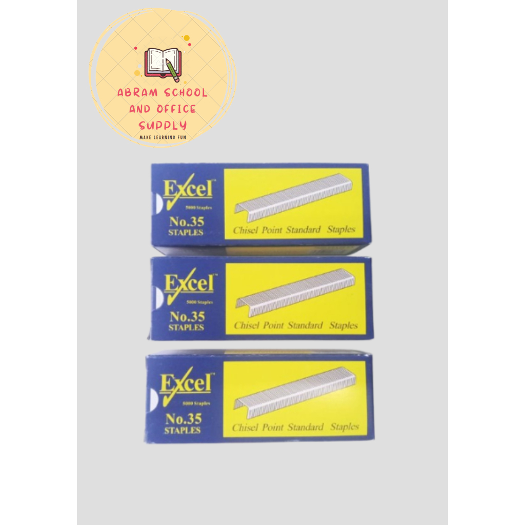 Excel Staple Wire 5000 staples No.35 | Shopee Philippines