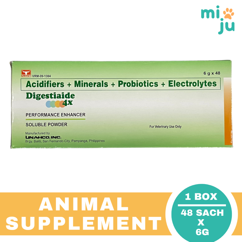 Univet Digestiade (1 Box/48 Sachets x 6g) - For Animal Use | Shopee ...