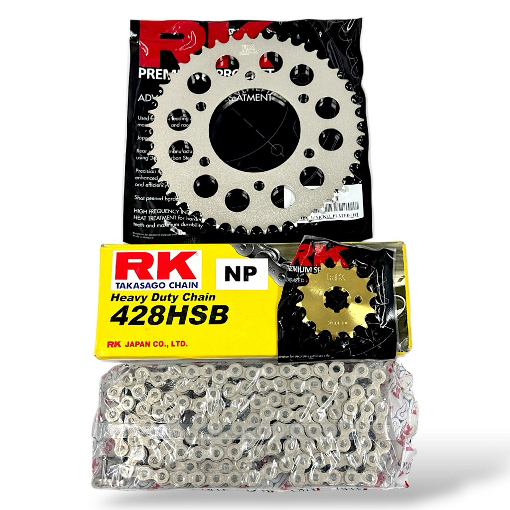 RK CHAIN & SPROCKET SET NICKEL SERIES SNIPER KING FZ16 TFX 428 HEAVY ...