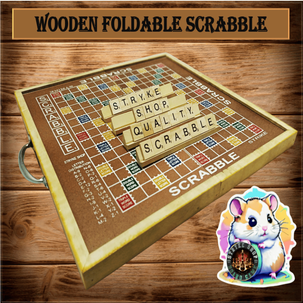 Stryke Shop High Quality Wooden Foldable Scrabble Boardgames with ...