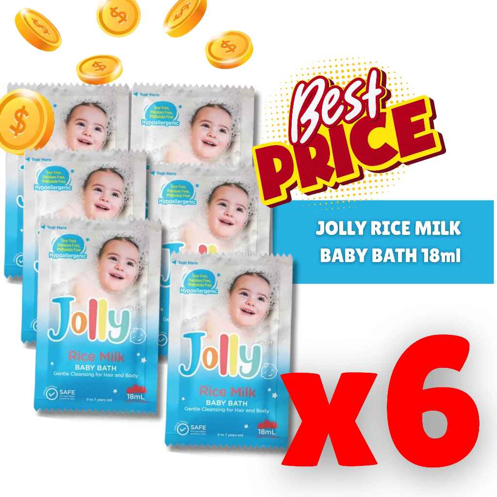 Jolly Baby Bath - Cherry Milk / Rice Milk 18ml x 6pcs | Shopee Philippines