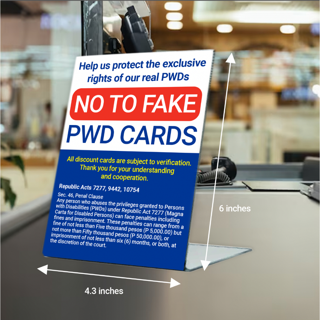 Shop pwd sign for Sale on Shopee Philippines