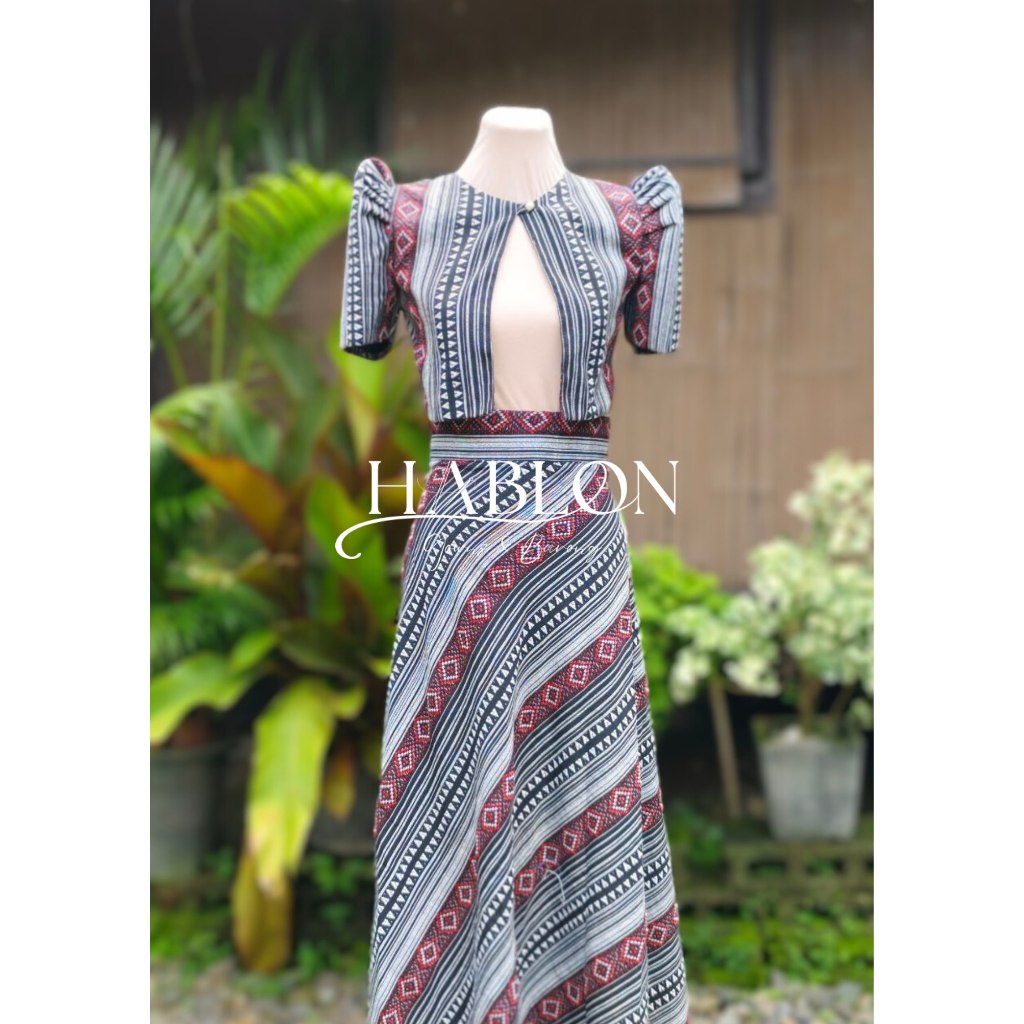 HABLON Kathryn Bernardo Inspired Modern Filipiniana Bolero and Maxi ...