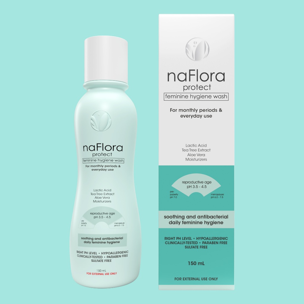 NAFLORA Protect Feminine Hygiene Wash 150ml | Shopee Philippines