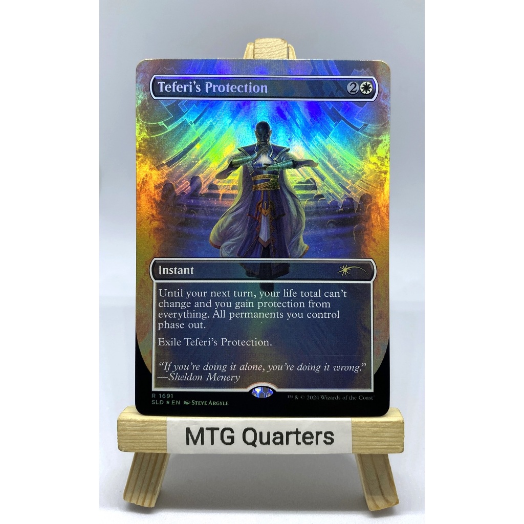 Pr0xy Card - Teferi's Protection #1691 (Borderless Foil) | Secret Lair ...