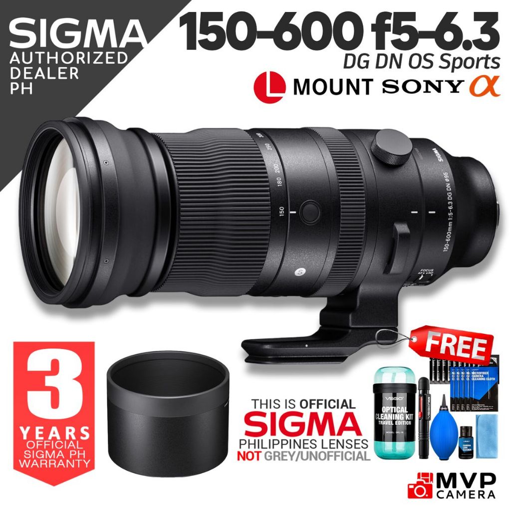 SIGMA 150-600mm f5-6.3 DG DN OS Sports Lens MVP CAMERA | Shopee Philippines