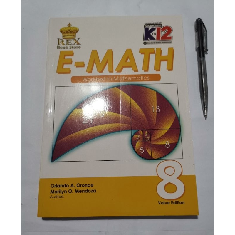 Mathematics book for Grade 8 * E - MATH 8: WORKTEXT in MATHEMATICS ...
