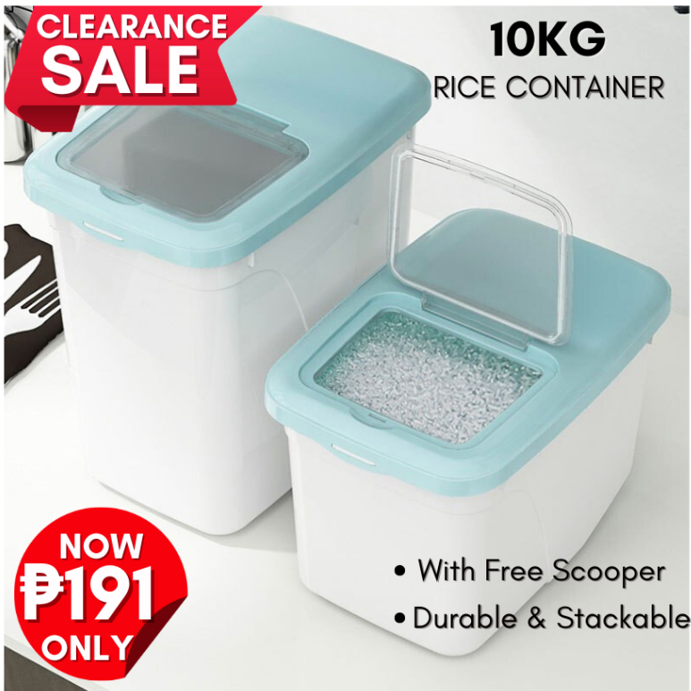 10KG Multifunctional, Insect-Proof Rice, Sealed Rice Storage Box for ...