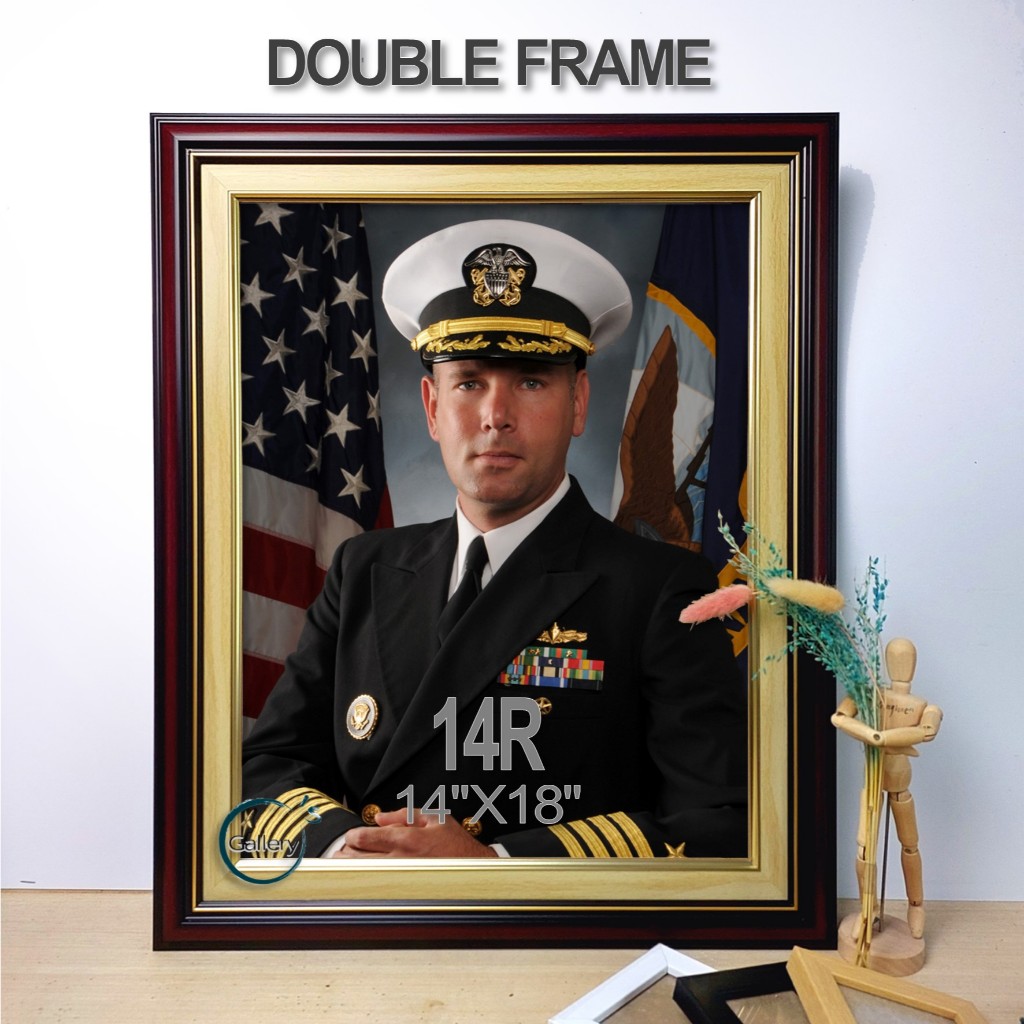Double Frame 14R, 16R AND 35X55cm Picture Size + Photo Print Wall Hang ...