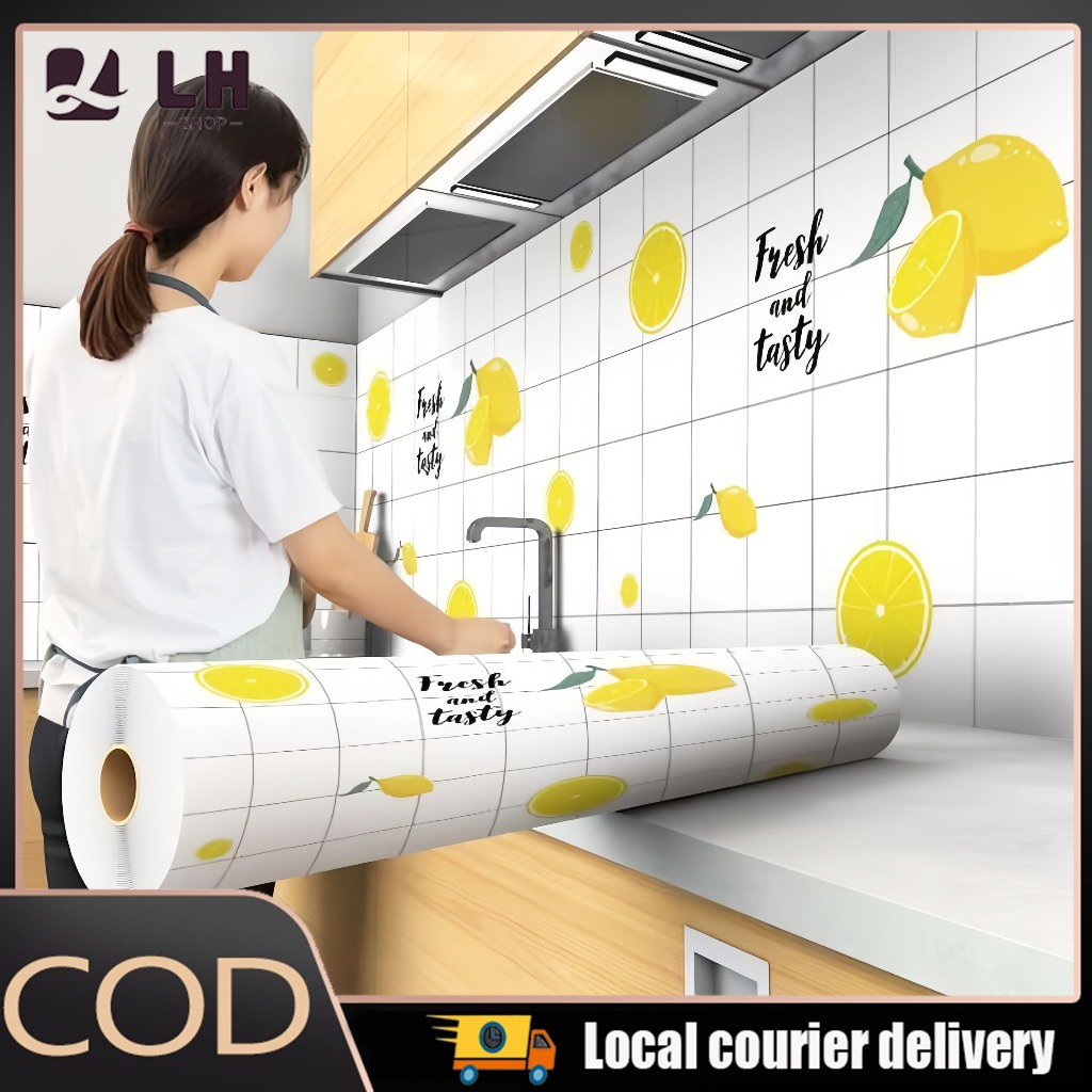DIY Kitchen wallpaper waterproof and oilproof sticker
