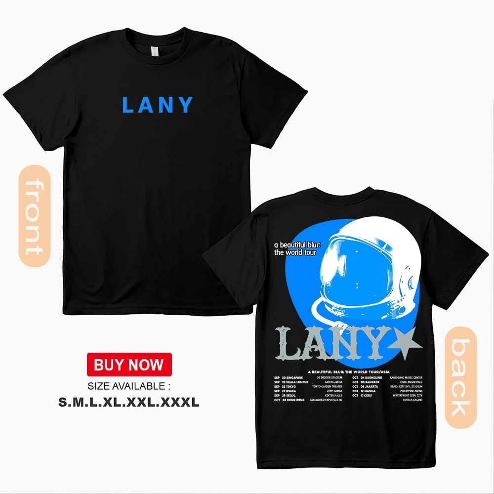 LANY A Beautiful Blur T-Shirt Oversized cotton shirt for men and