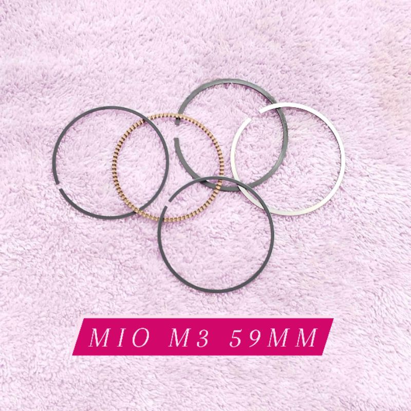 MOTORCYCLE PISTON RING FOR YAMAHA MIO M3 59MM Shopee Philippines