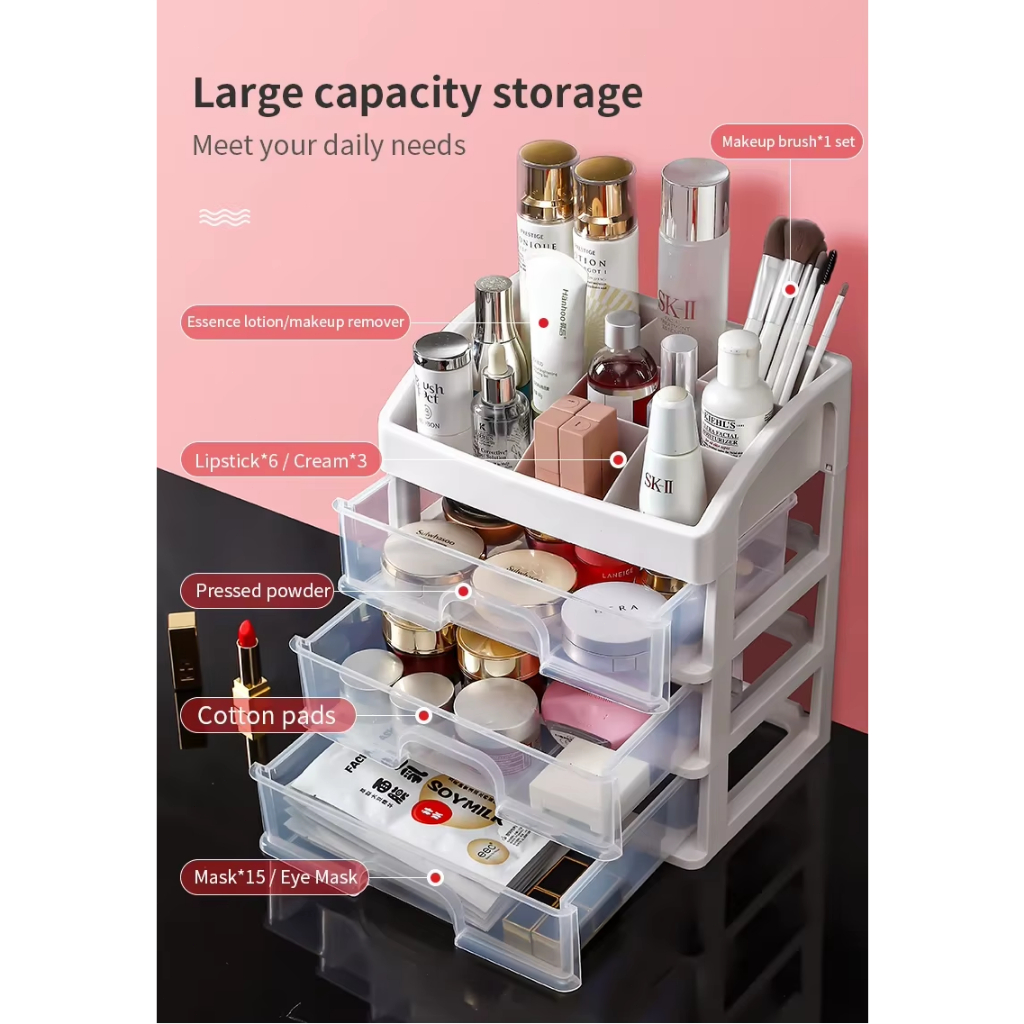 Multi-layer Cosmetic Storage Box Makeup Drawer OrganizerJewelry Nail ...