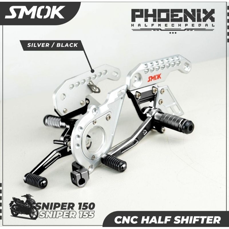 SMOK CNC ALLOY SINGLE SHIFTER FOR YAMAHA SNIPER 150 / 155 VVA NON ABS ...