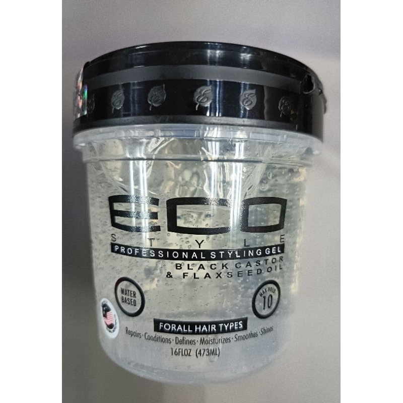 eco styling hair gel with black castor and flaxseed oil hair regrow